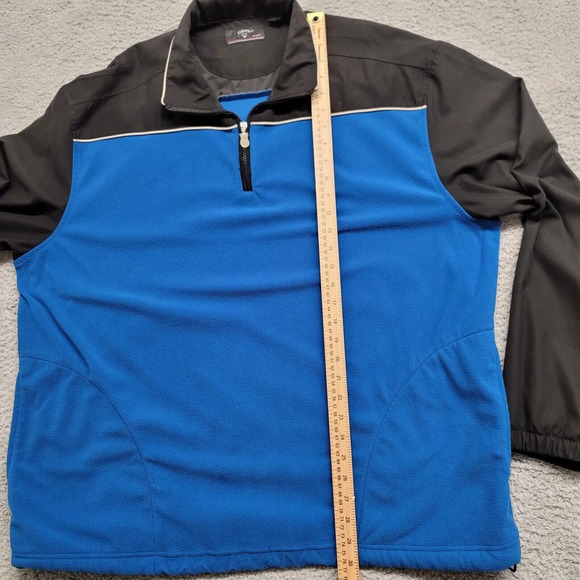 Callaway‎ Jacket Mens XL Blue Black Golf 1/4 Zip Sport Outdoors Classic Fleece - Picture 13 of 15